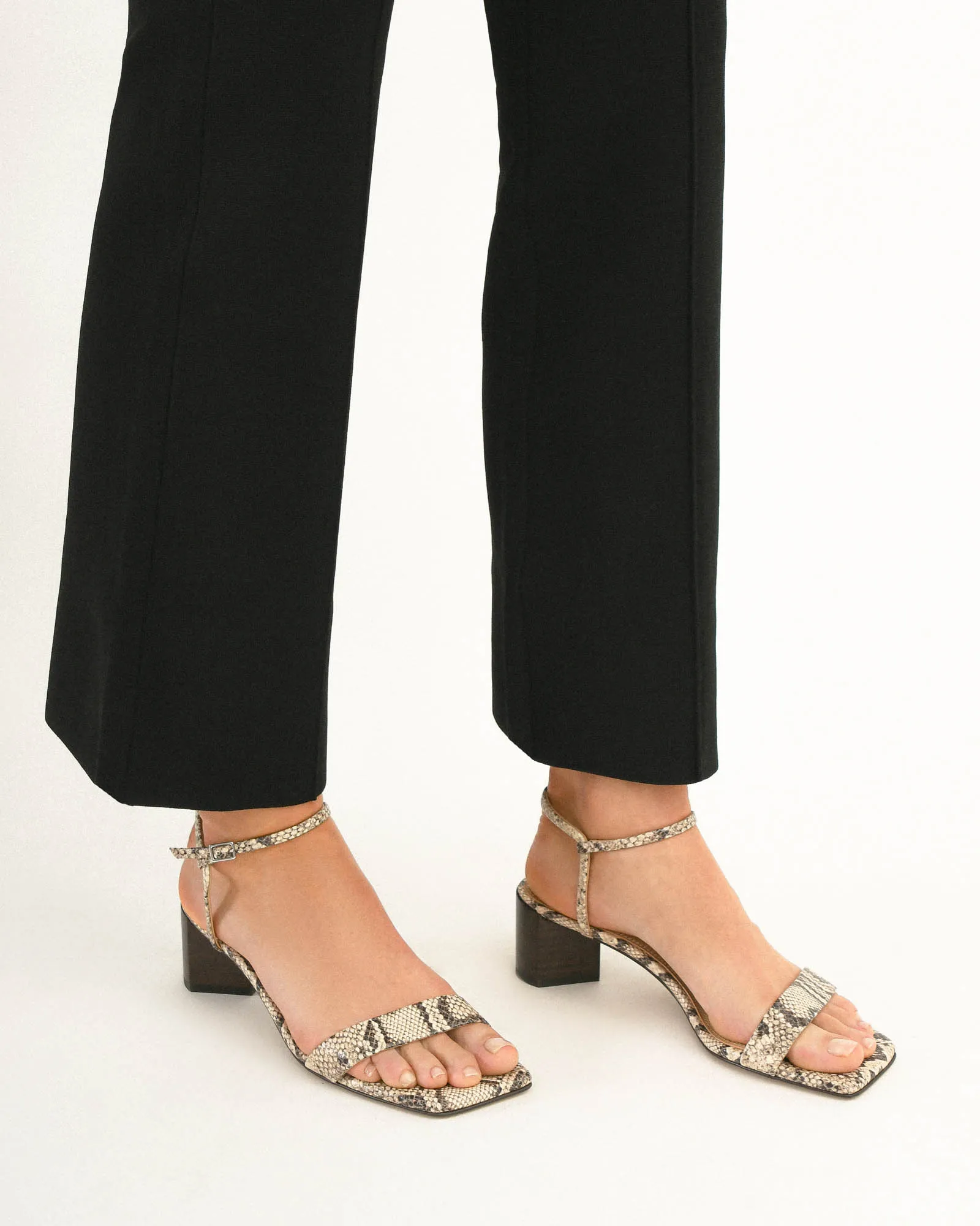 HELEN MID SANDALS NATURAL SNAKE PRINT LEATHER Jo Mercer
