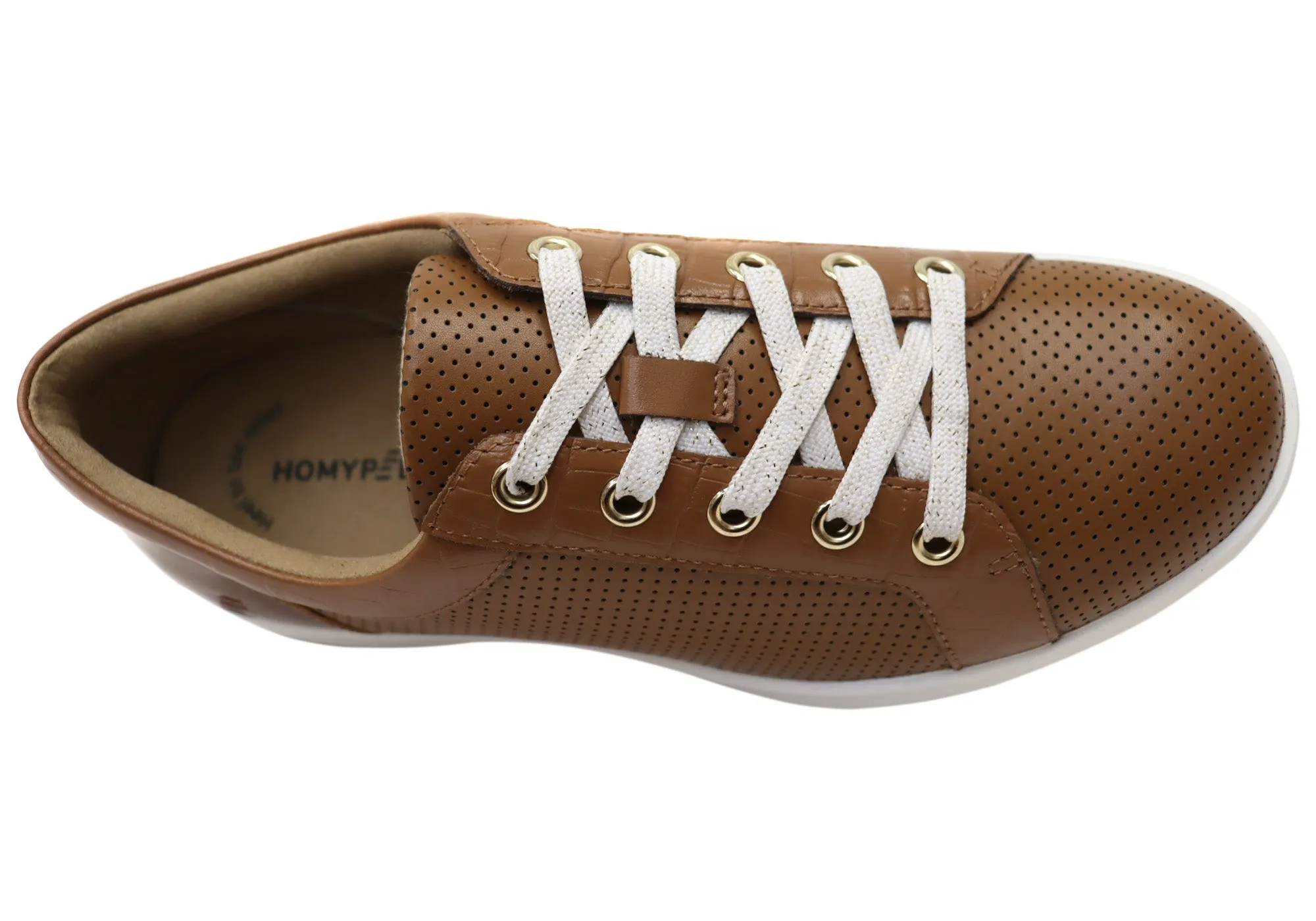 Homyped Carrie Lace Womens Comfortable Leather Casual Shoes