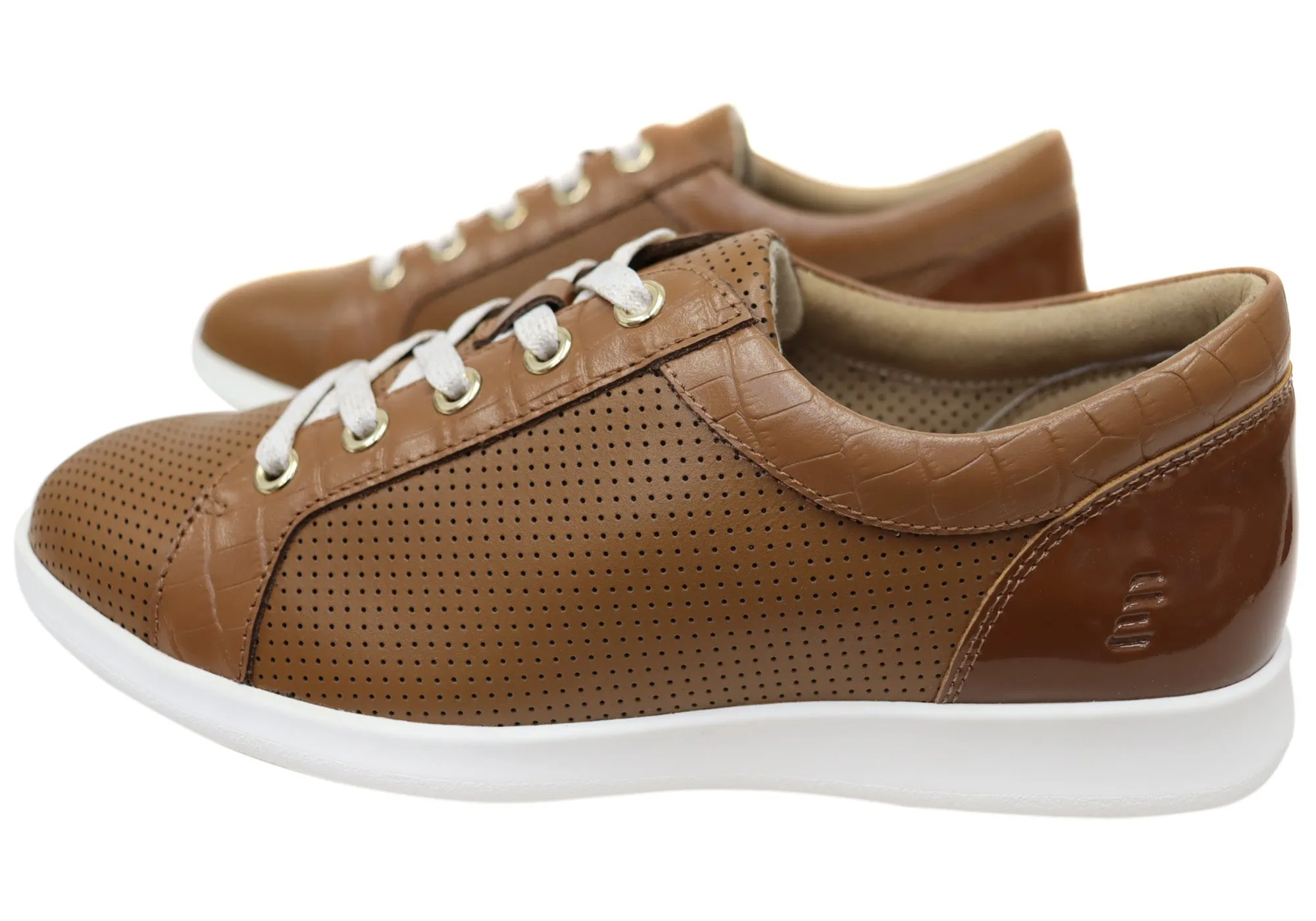 Homyped Carrie Lace Womens Comfortable Leather Casual Shoes