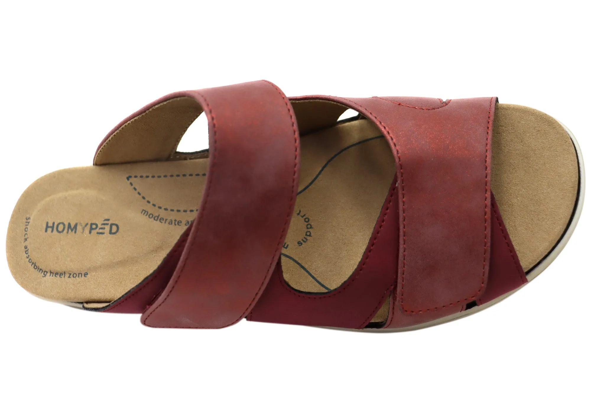 Homyped Womens Dream Slide Comfortable Wide Width Slides Sandals