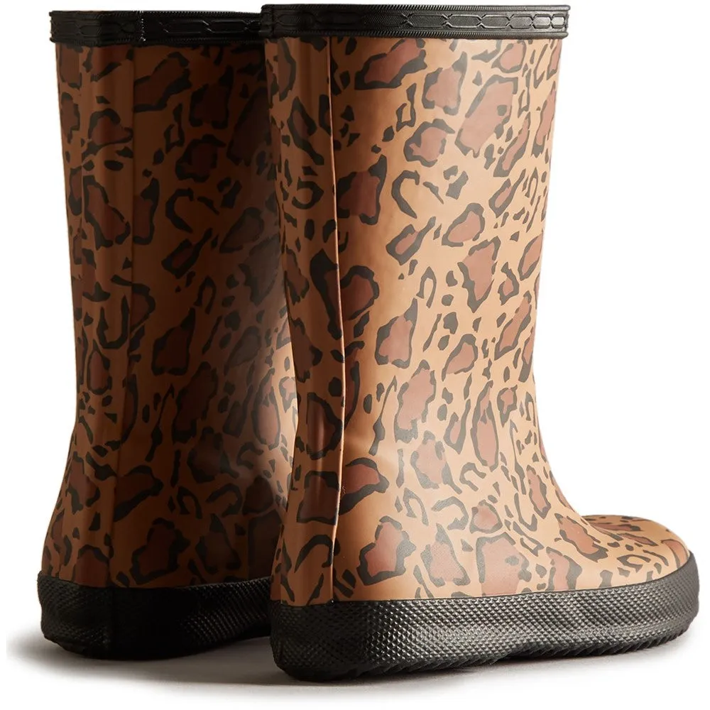 Hunter Big Kids Original Leopard Print Boot
