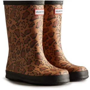 Hunter Big Kids Original Leopard Print Boot