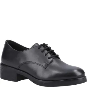 Hush Puppies ANASTASIA Girls Leather School Shoes Black