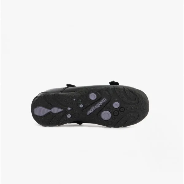 Hush Puppies CARRIE Girls School Shoes Black