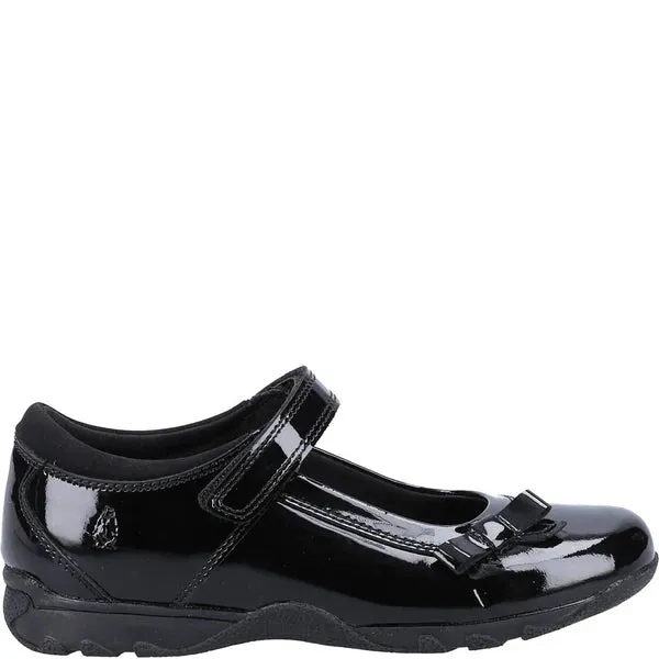 Hush Puppies CARRIE Girls School Shoes Black