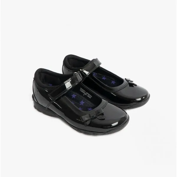 Hush Puppies CARRIE Girls School Shoes Black