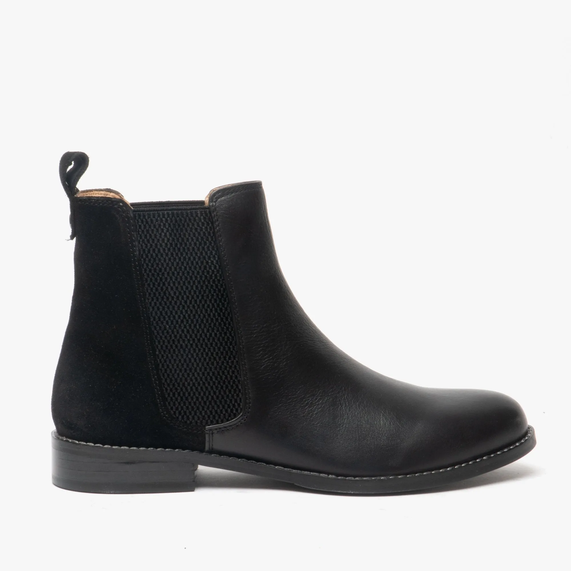 Hush Puppies CHLOE Womens Leather Ankle Boots Black