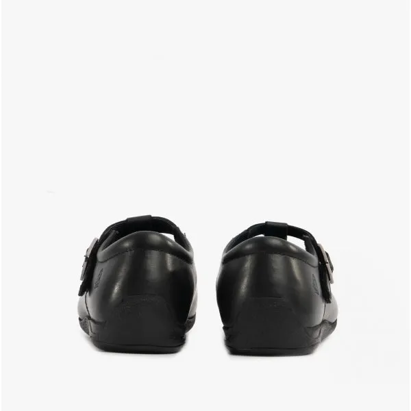 Hush Puppies ELIZA Girls Leather School Shoes Black