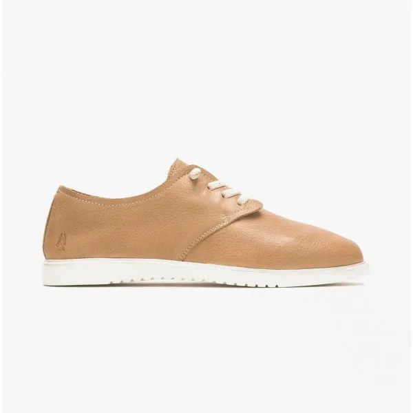 Hush Puppies EVERYDAY Womens Leather Casual Lace-up Shoes Brown
