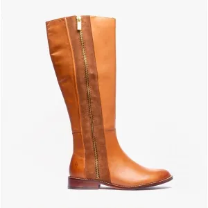 Hush Puppies FAITH Womens Leather Tall Boots Tan