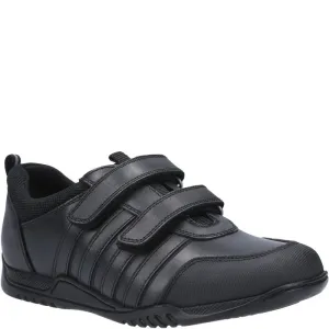 Hush Puppies JOSH Boys School Shoes Black