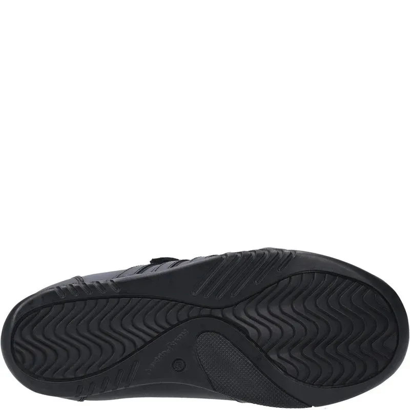 Hush Puppies JOSH Boys School Shoes Black