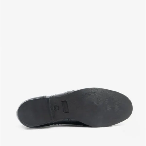 Hush Puppies KADA Girls School Shoes Black Patent