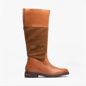 Hush Puppies KITTY Womens Leather Boots Tan