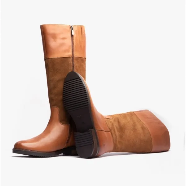 Hush Puppies KITTY Womens Leather Boots Tan