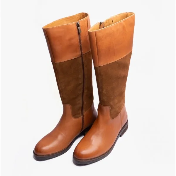 Hush Puppies KITTY Womens Leather Boots Tan