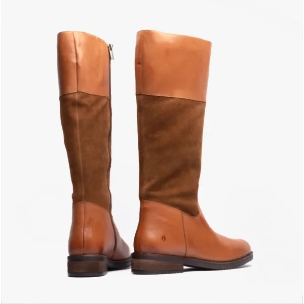 Hush Puppies KITTY Womens Leather Boots Tan