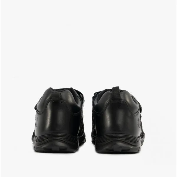 Hush Puppies LEVI INFANT Boys Leather School Shoes Black