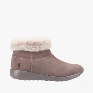 Hush Puppies LOLLIE Womens Suede Ankle Boots Taupe