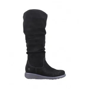 Hush Puppies LUCINDA Womens Suede Boots Black
