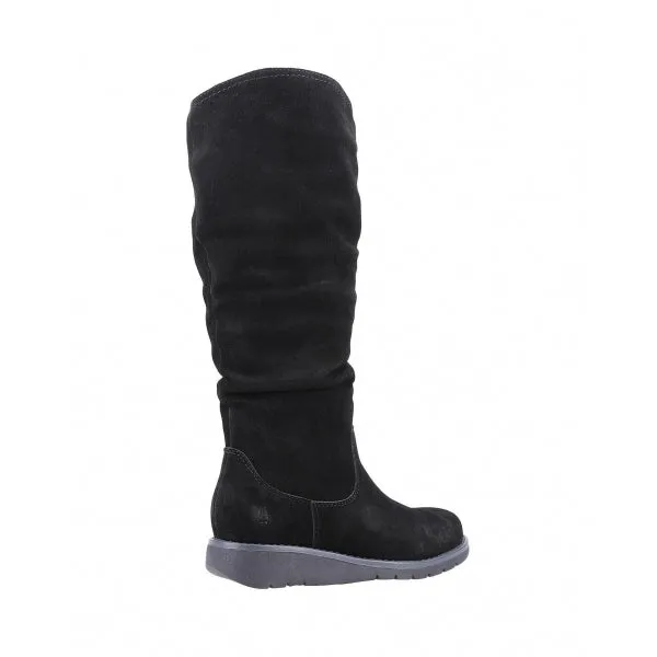 Hush Puppies LUCINDA Womens Suede Boots Black