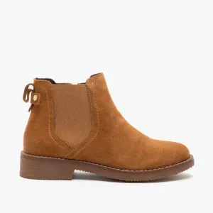 Hush Puppies MADDY Womens Suede Ankle Boot Tan