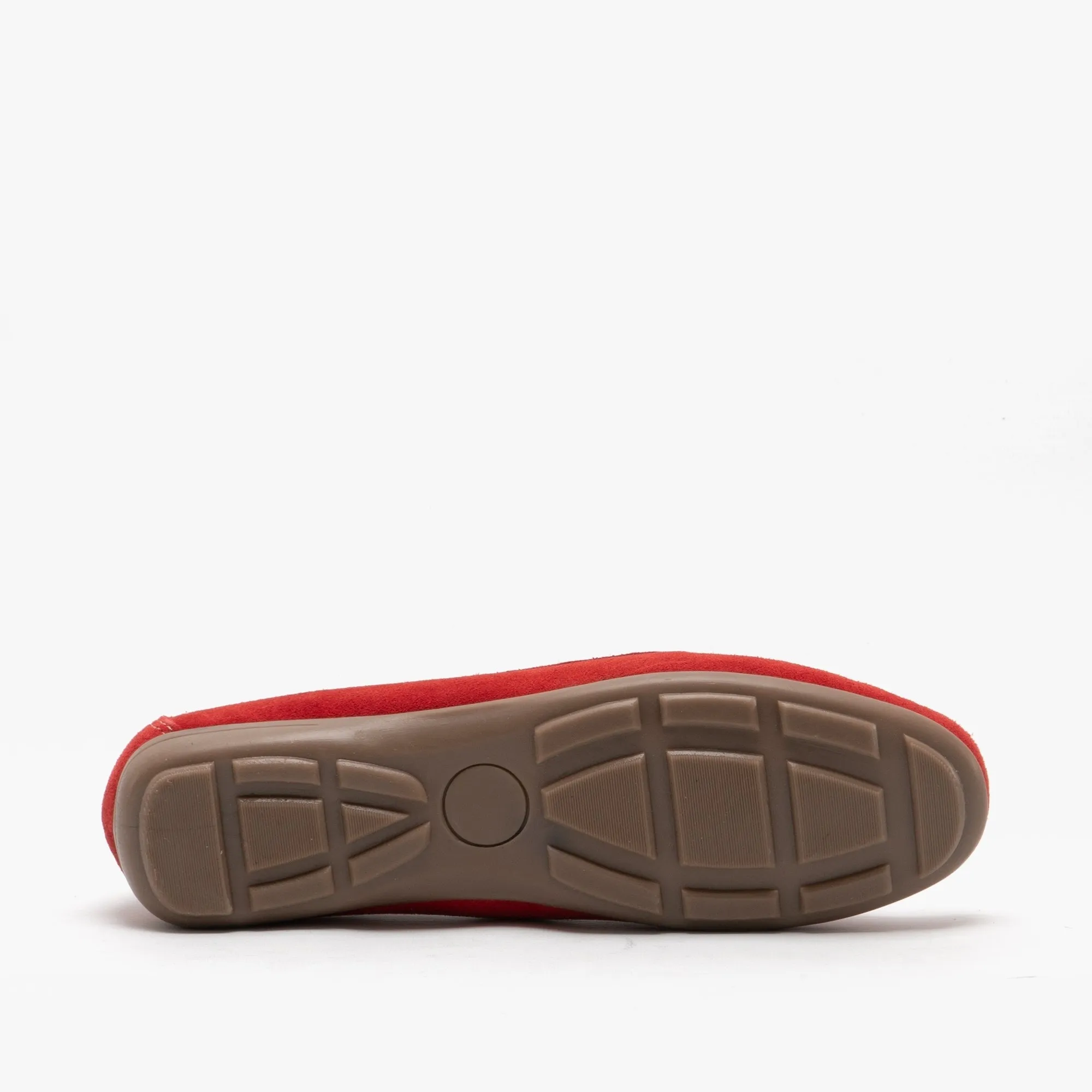 Hush Puppies MARGOT Womens Suede Loafers Red