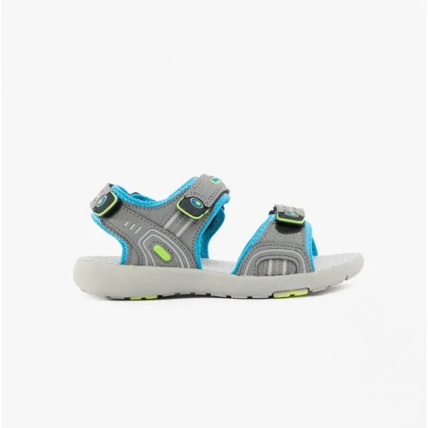 Hush Puppies MARIO Kids Touch Fasten Sandals Grey