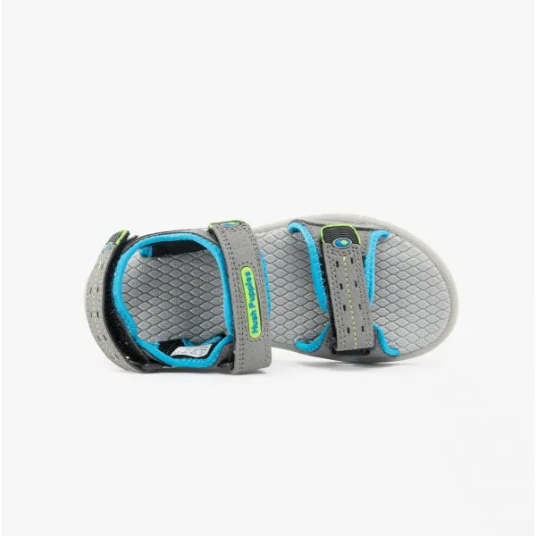 Hush Puppies MARIO Kids Touch Fasten Sandals Grey