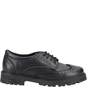 Hush Puppies MAXINE Girls Leather School Shoes Black