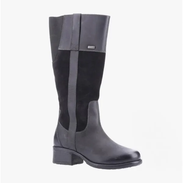 Hush Puppies SAMARA Womens Leather Boots Black