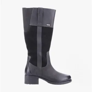 Hush Puppies SAMARA Womens Leather Boots Black
