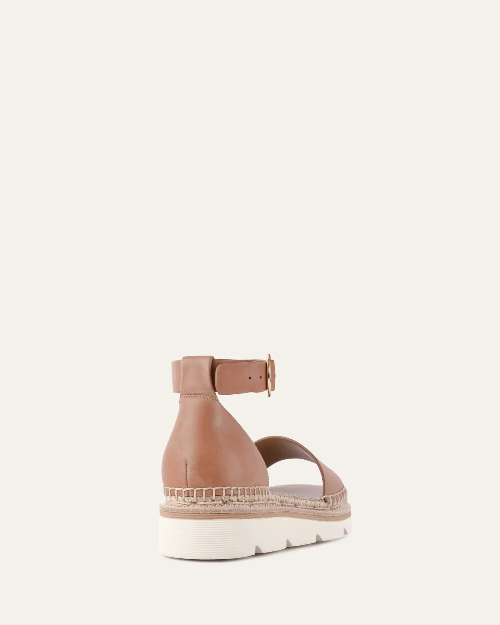 IVY FLAT SANDALS TAN LEATHER Jo Mercer