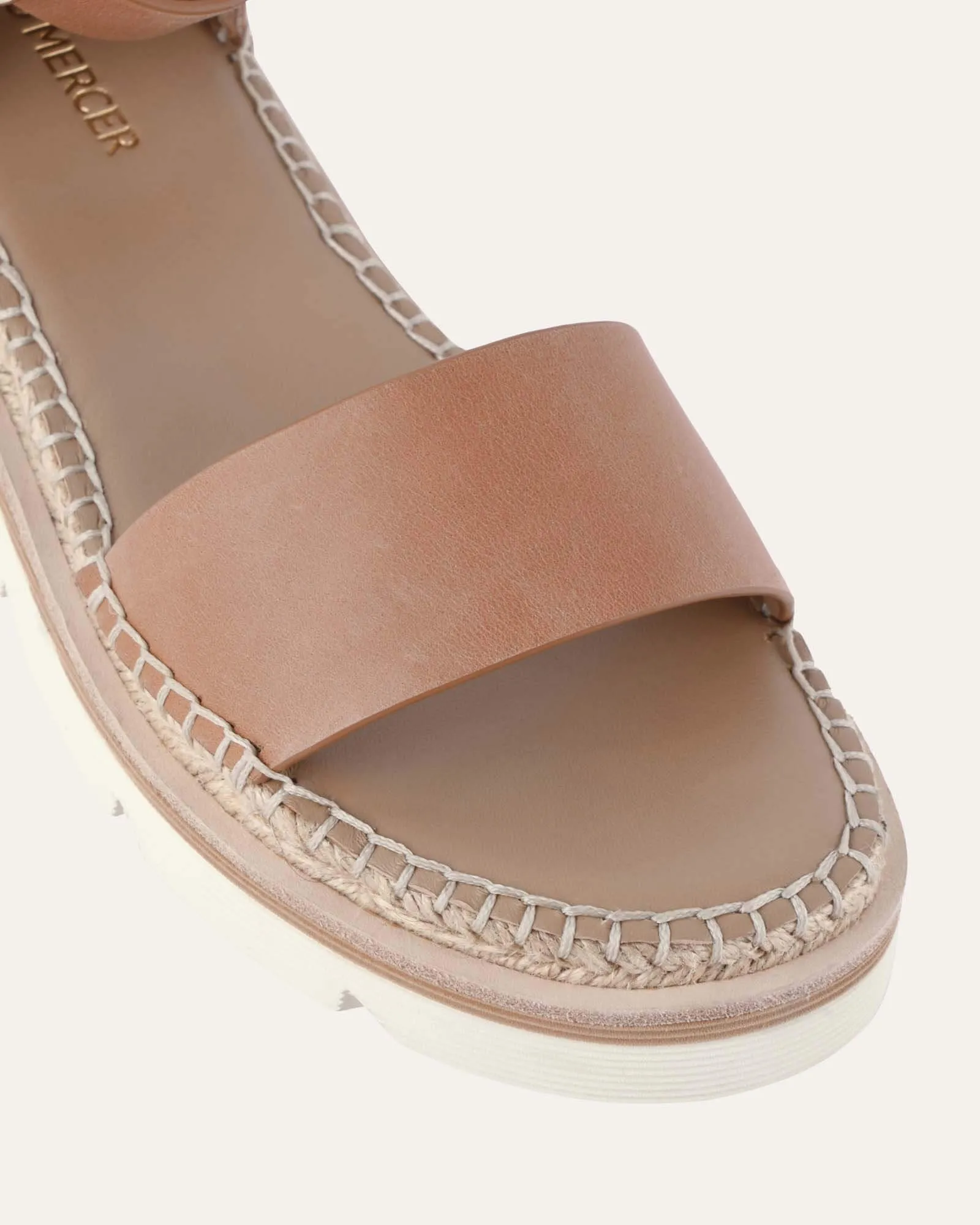 IVY FLAT SANDALS TAN LEATHER Jo Mercer