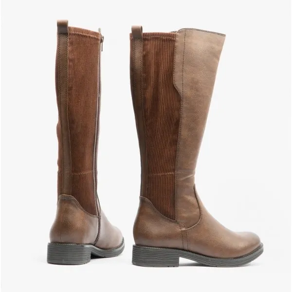 Jana 25560-29-361 Womens Tall Boots Caf√©