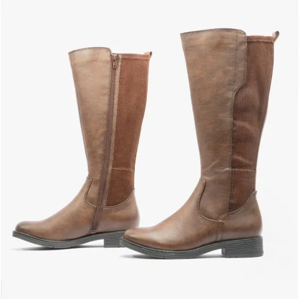 Jana 25560-29-361 Womens Tall Boots Caf√©