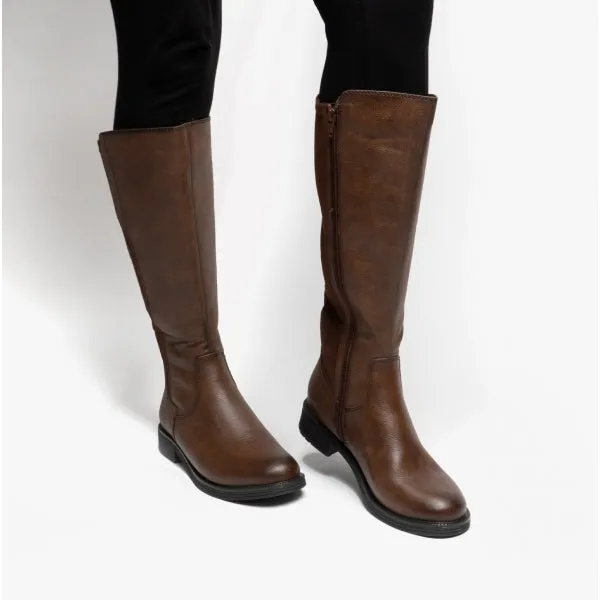 Jana 25560-29-361 Womens Tall Boots Caf√©
