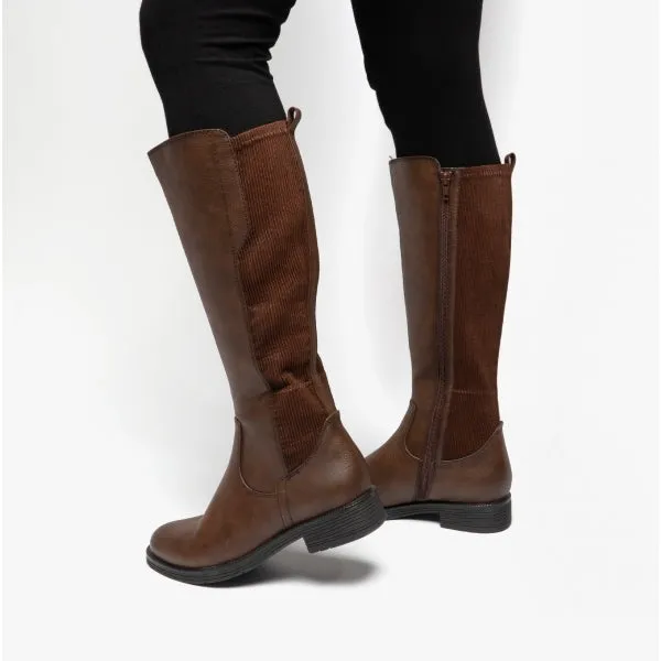 Jana 25560-29-361 Womens Tall Boots Caf√©