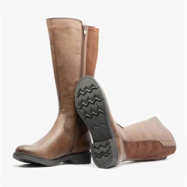 Jana 25560-29-361 Womens Tall Boots Caf√©