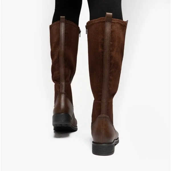 Jana 25560-29-361 Womens Tall Boots Caf√©