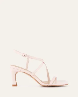 JOCKEY HIGH HEEL SANDALS SOFT PINK LEATHER Jo Mercer