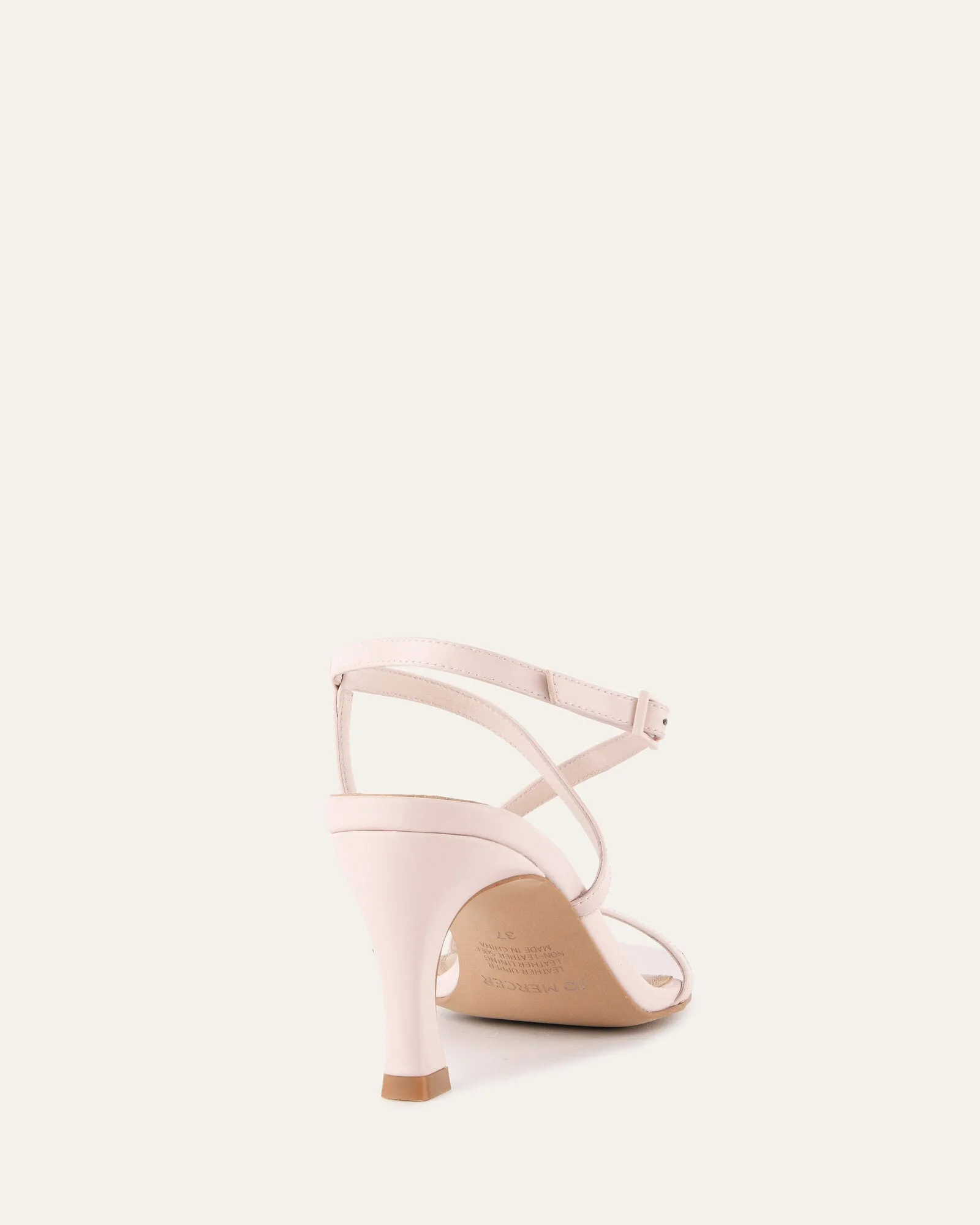 JOCKEY HIGH HEEL SANDALS SOFT PINK LEATHER Jo Mercer