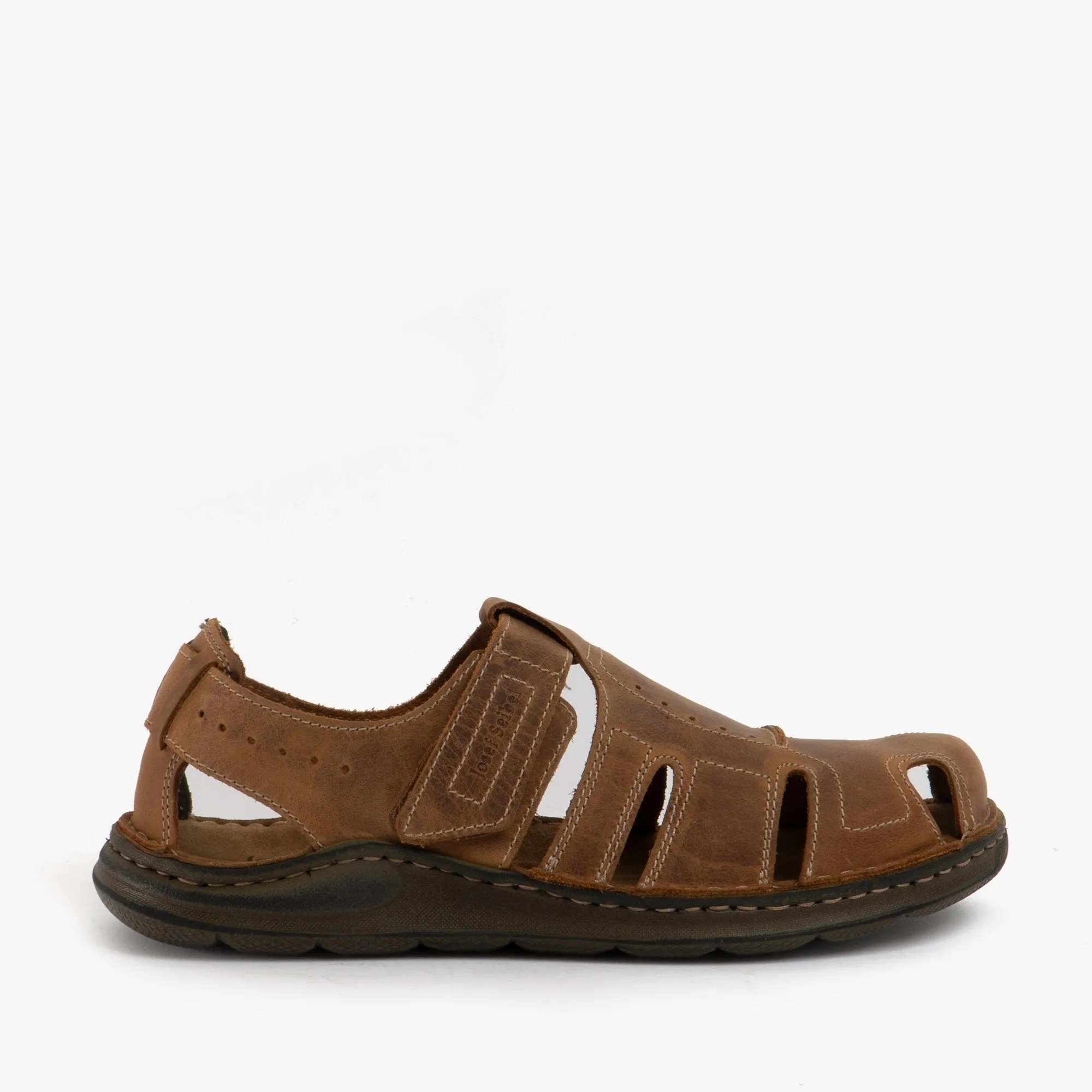 Josef Seibel MAVERICK 01 Mens Leather Sandals Chestnut