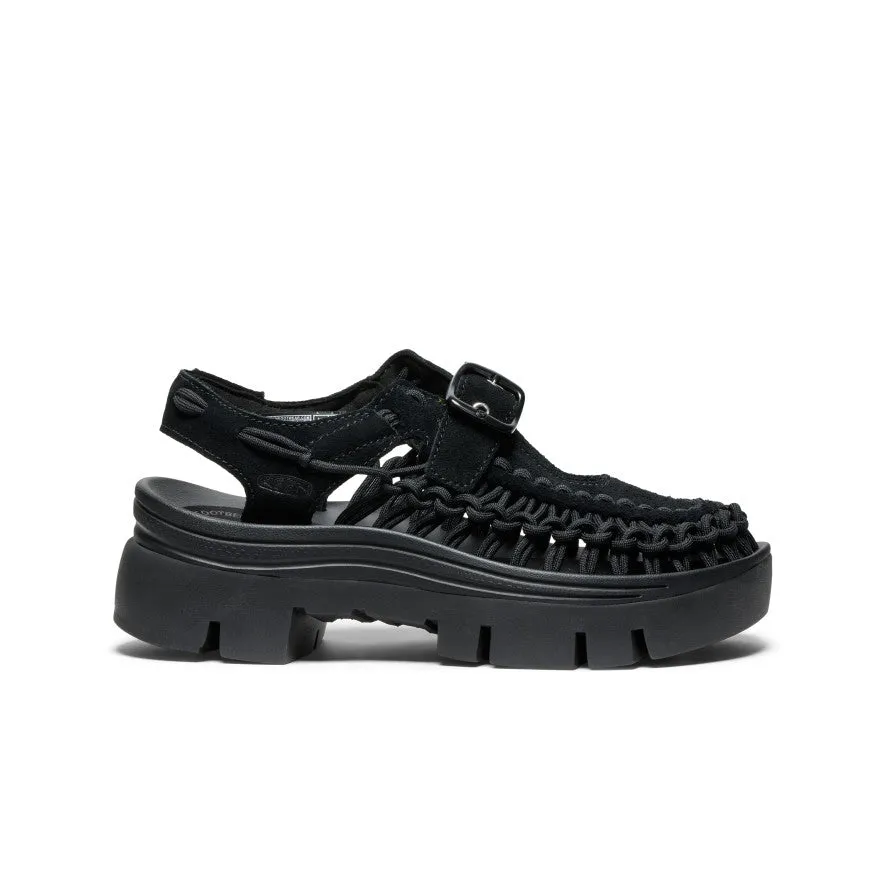 Keen All Gender UNEEK PLT Mary Jane Sneaker  |  Black/Black