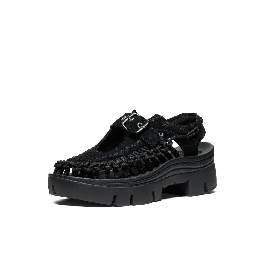 Keen All Gender UNEEK PLT Mary Jane Sneaker  |  Black/Black