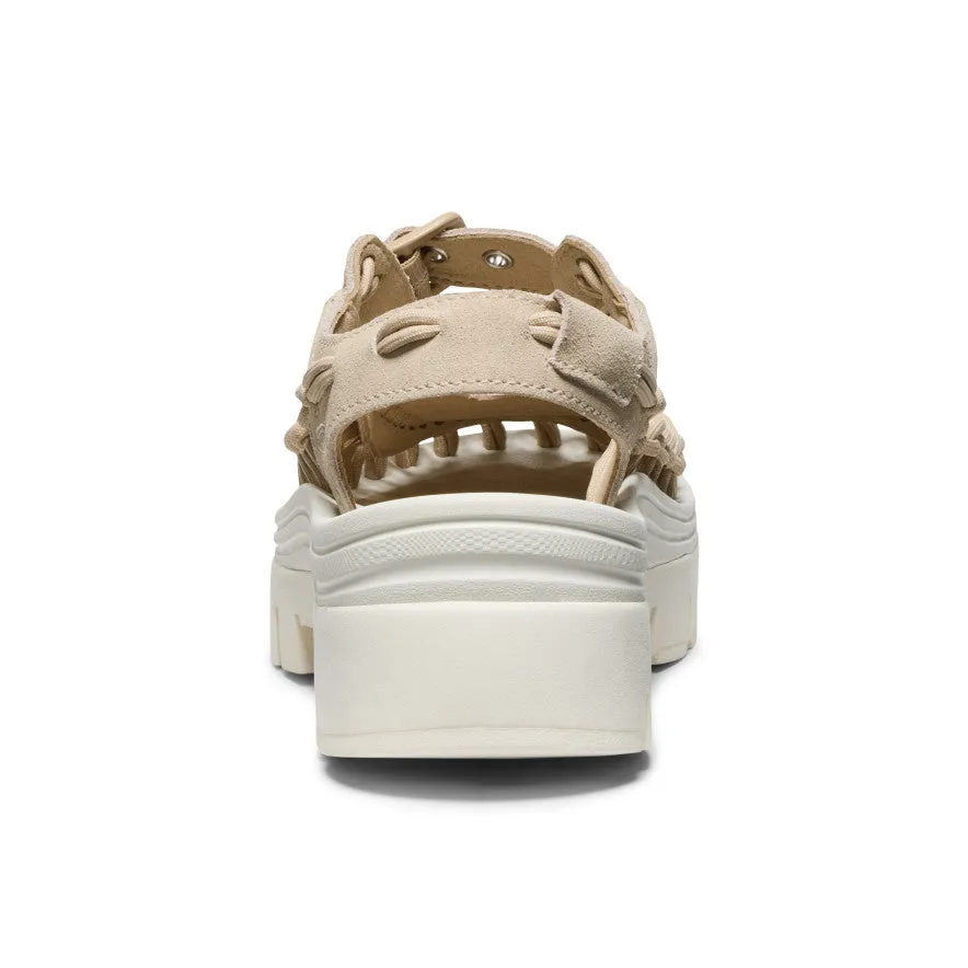 Keen All Gender UNEEK PLT Mary Jane Sneaker  |  Safari/Star White
