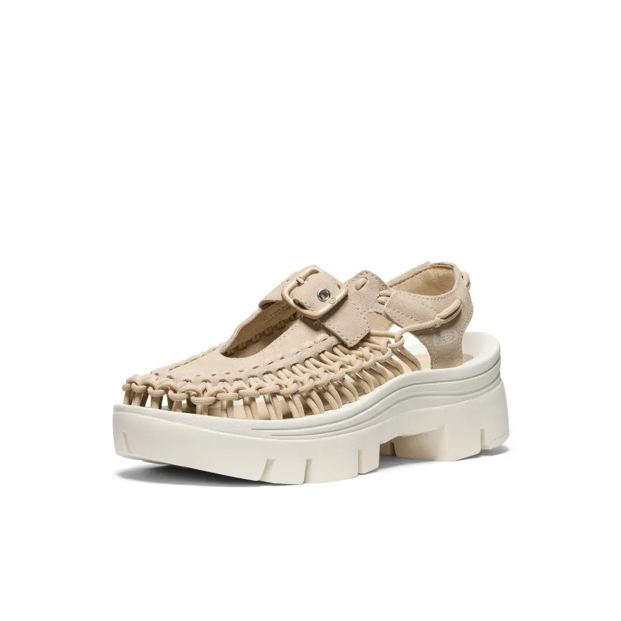 Keen All Gender UNEEK PLT Mary Jane Sneaker  |  Safari/Star White
