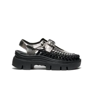 Keen All Gender UNEEK PLT Mary Jane Sneaker  |  Silver/Black