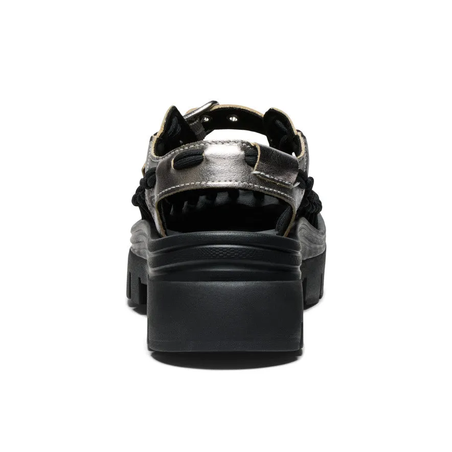 Keen All Gender UNEEK PLT Mary Jane Sneaker  |  Silver/Black