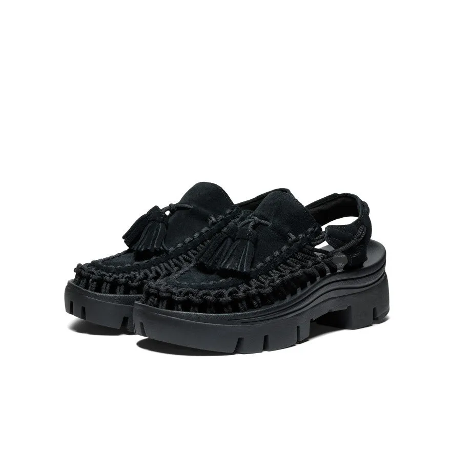 Keen All Gender UNEEK PLT Tassel Sneaker  |  Black/Black
